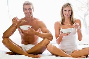 Comer para aumentar a potencia